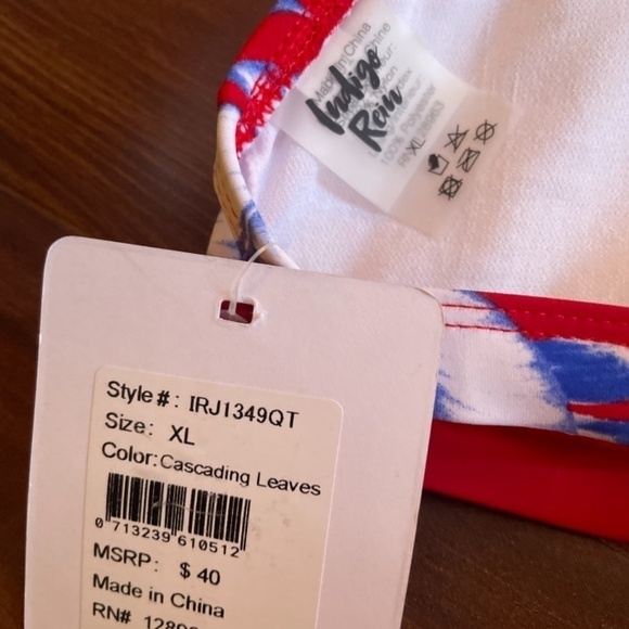 🌿SUMMER SALE🌿INDIGO REIN Bikini Top Swimwear size Junior XL - Picture 4 of 6